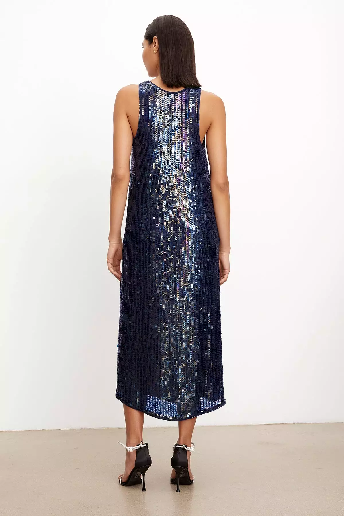 Velvet ALENA SEQUIN TANK DRESS - Baltic