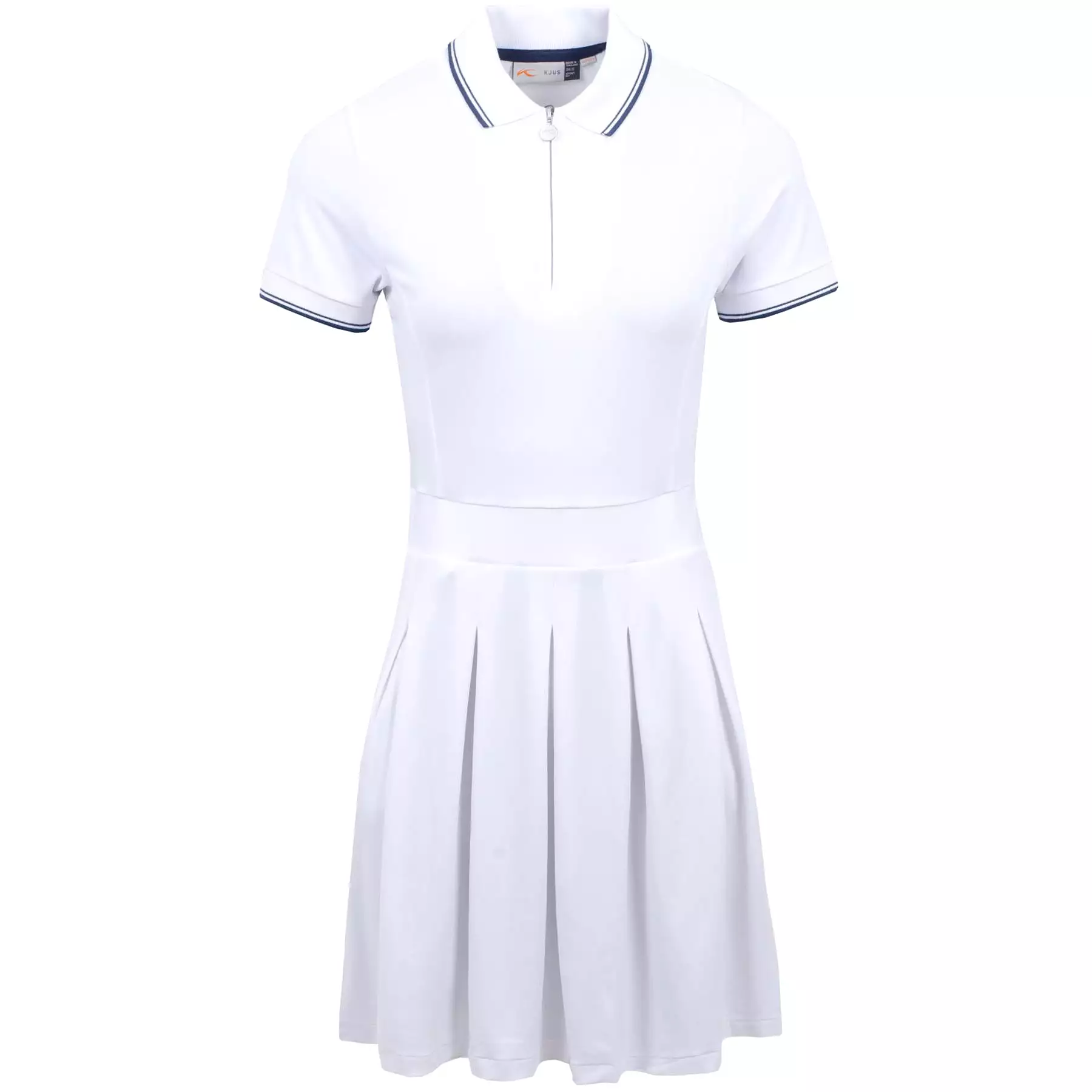 Womens Mara Dress White/Atlanta Blue - SS22